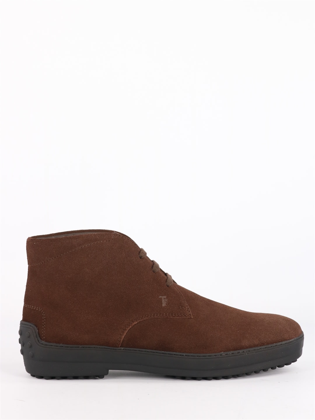 Tods Lace-up Shoe In Brown Suede