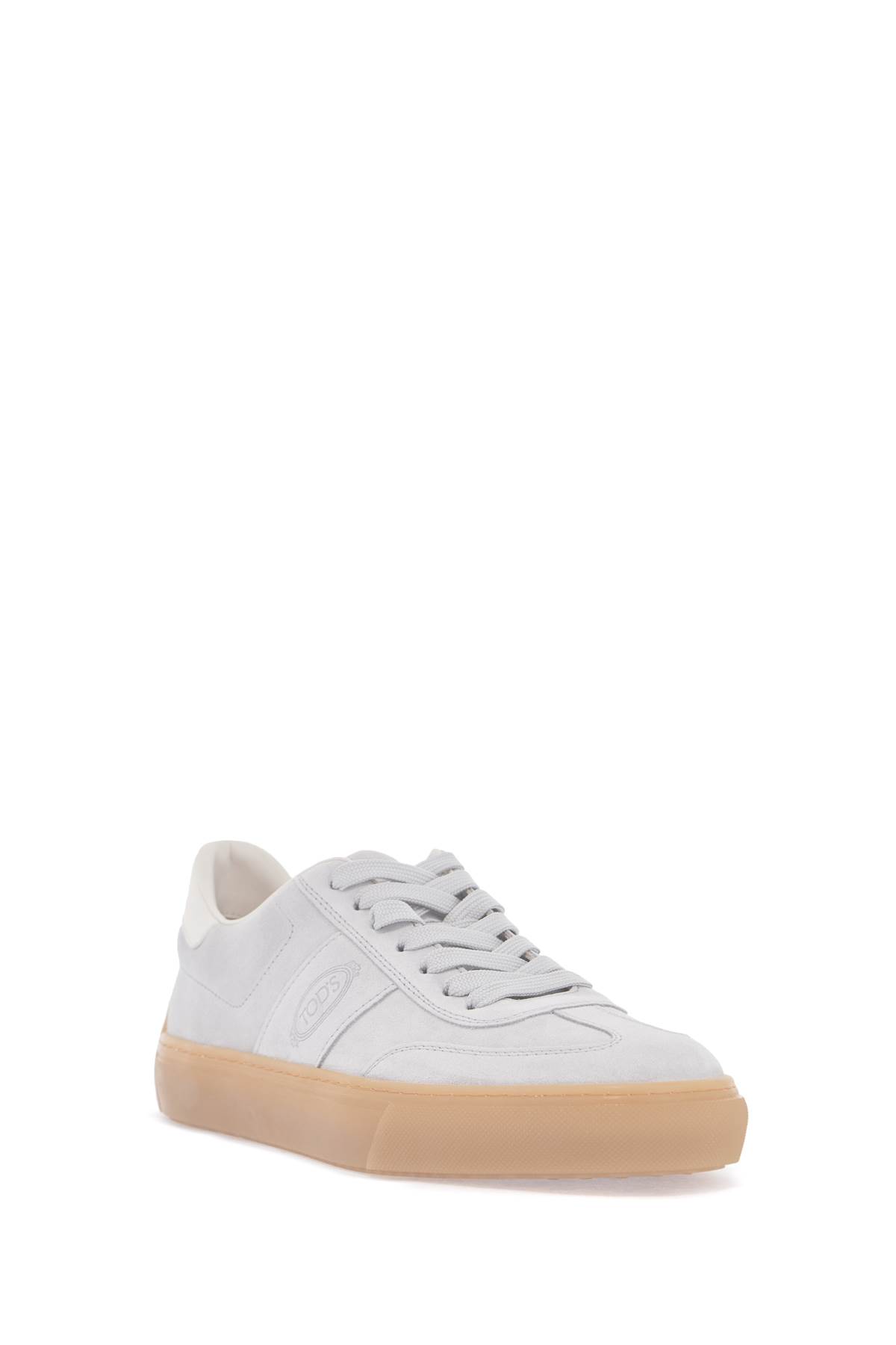 Tod's Light Suede Casual Lace Up Shoes For Men In B215+b008 (grey)