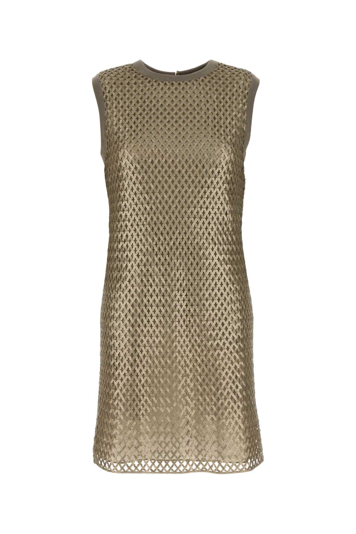 Embellished Mesh Dress