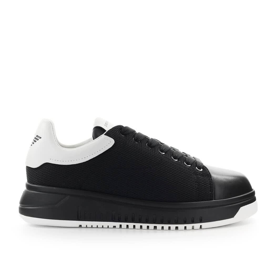 Emporio Armani Black White Mesh Sneaker