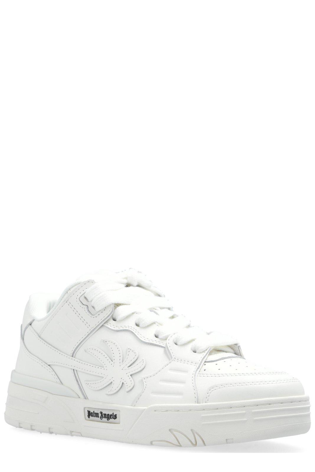 Shop Palm Angels Venice Palm Patch Sneakers In White White