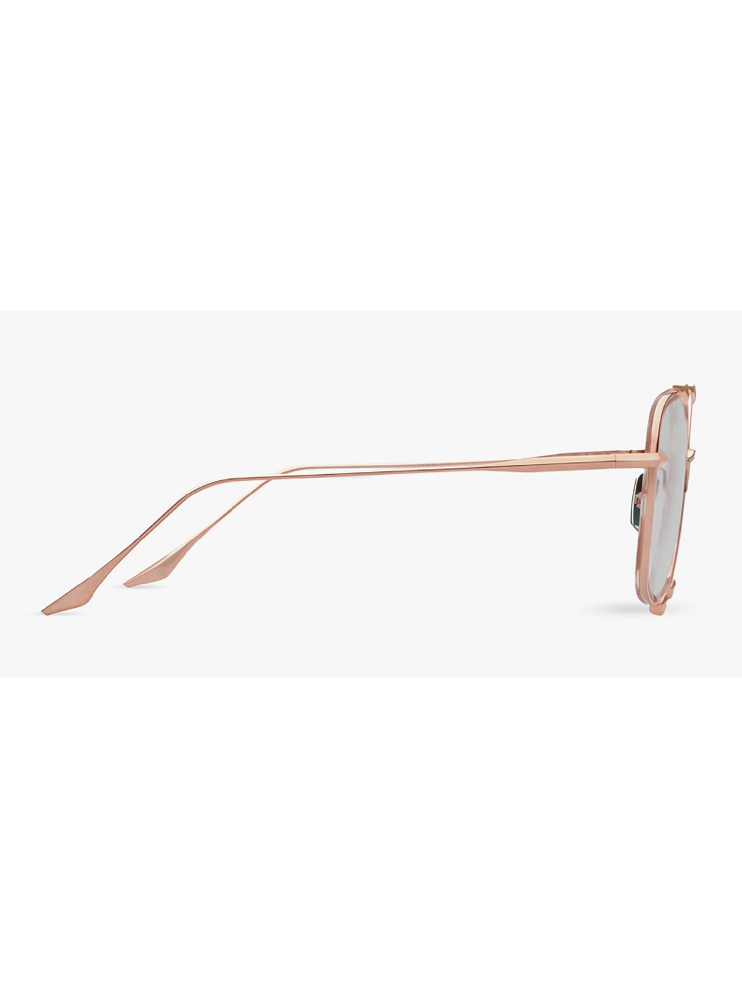 Shop Dita Dtx442/a/02 Talon/three Eyewear In Dusty Pink_rose Gold