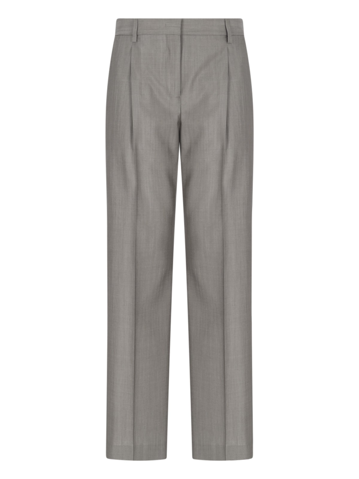 Shop Lardini Double-breasted Suit In Gray