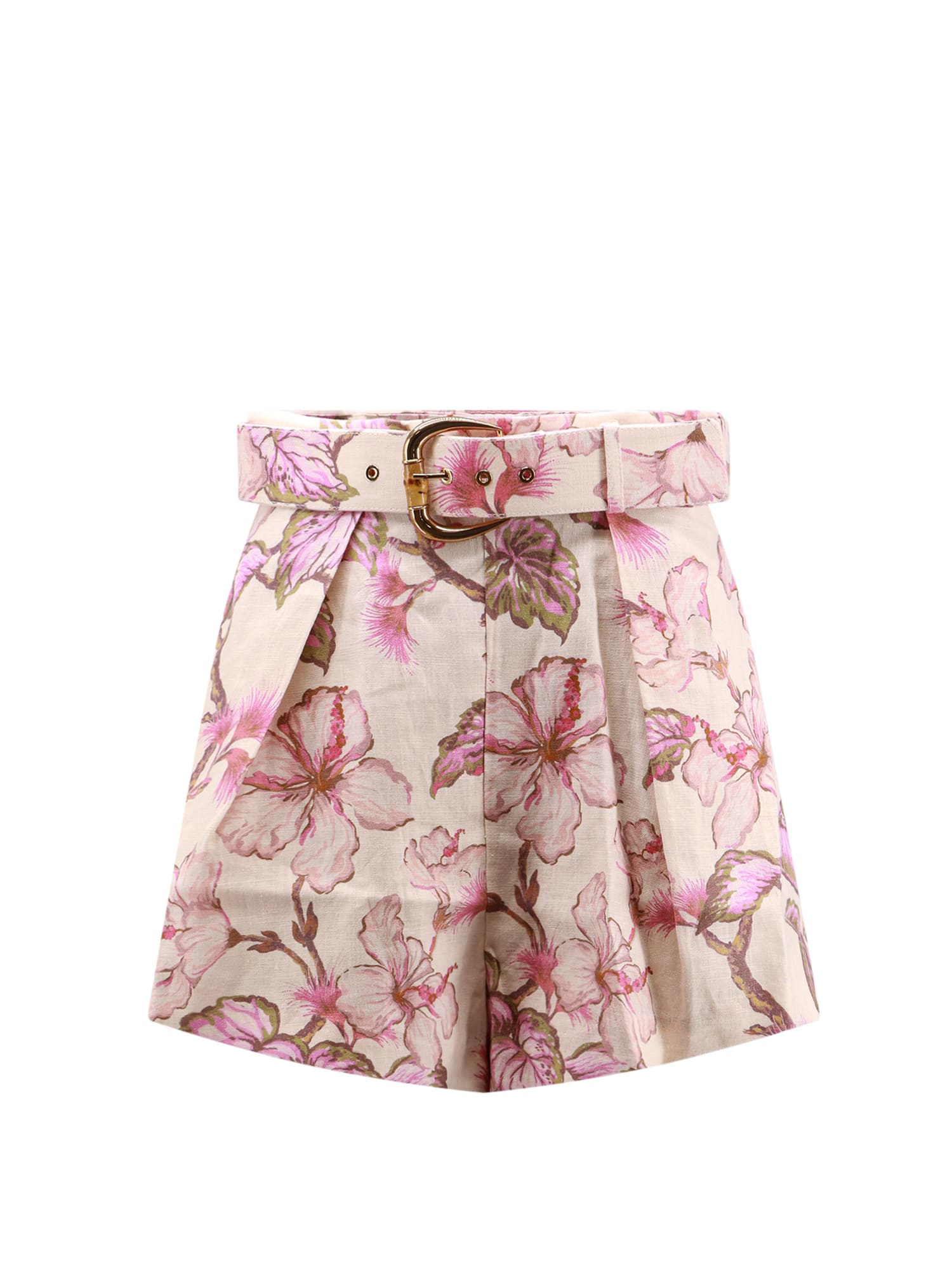 Shop Zimmermann Shorts In Pink