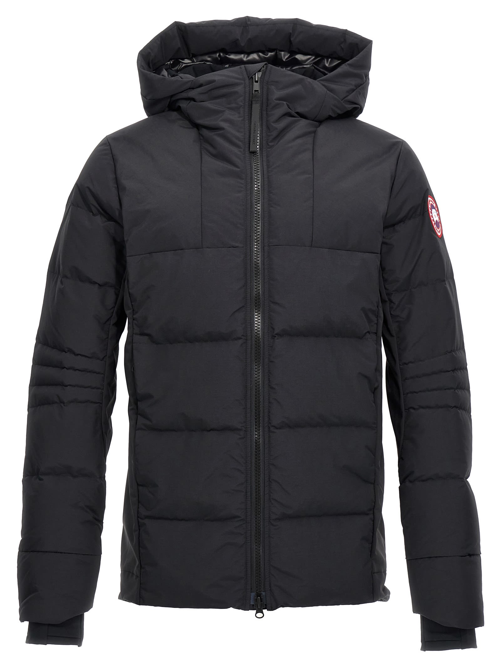 Shop Canada Goose Hybridge Down Jacket In Black