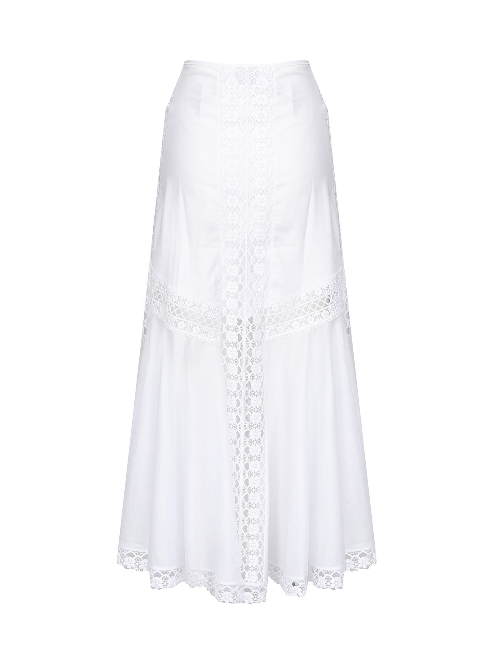 Charo Ruiz Clair Long Skirt In White