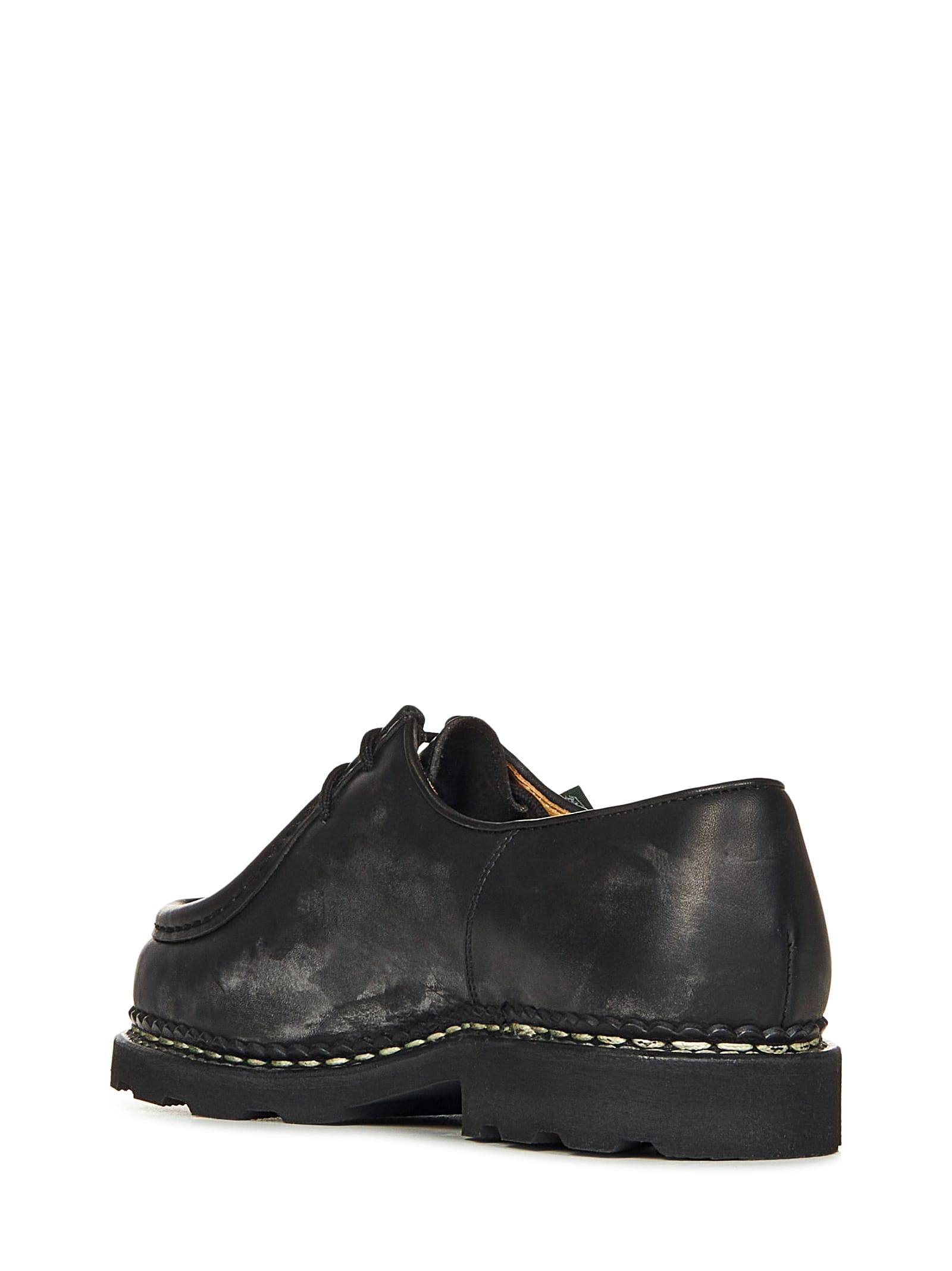 Shop Paraboot Michael Laced Up In Black