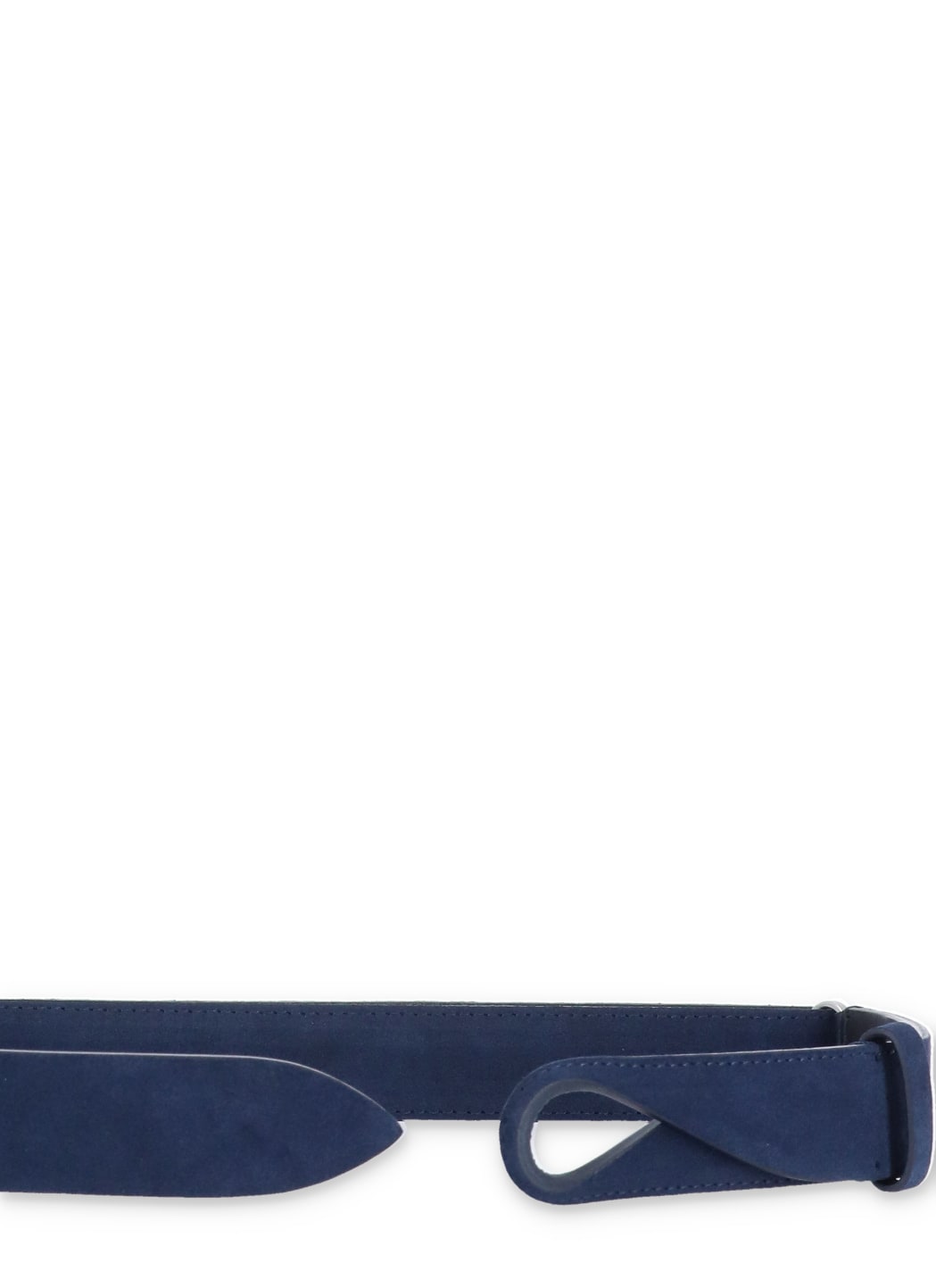 Shop Orciani Nobuckle Cloudy Belt In Blue