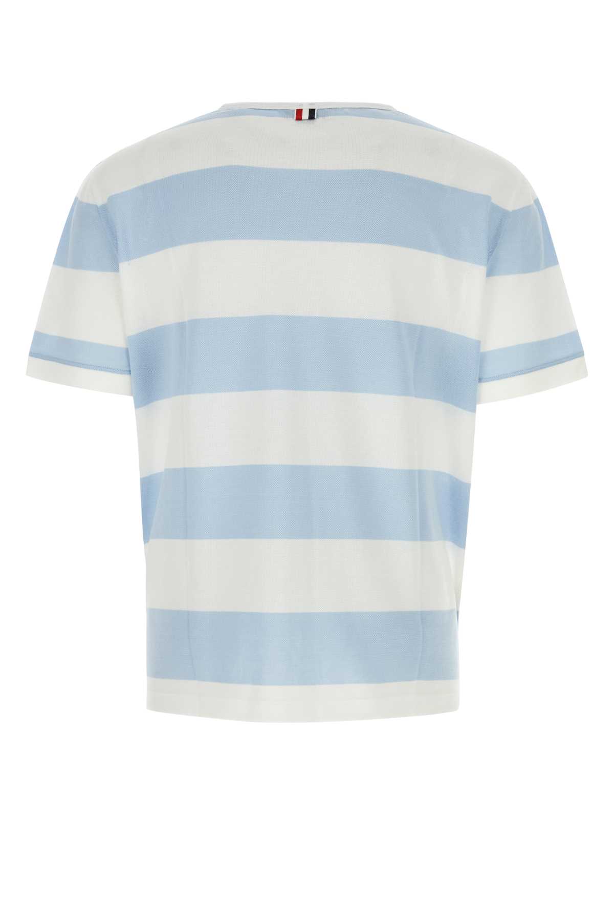 Shop Thom Browne Embroidered Piquet Oversize T-shirt In 452