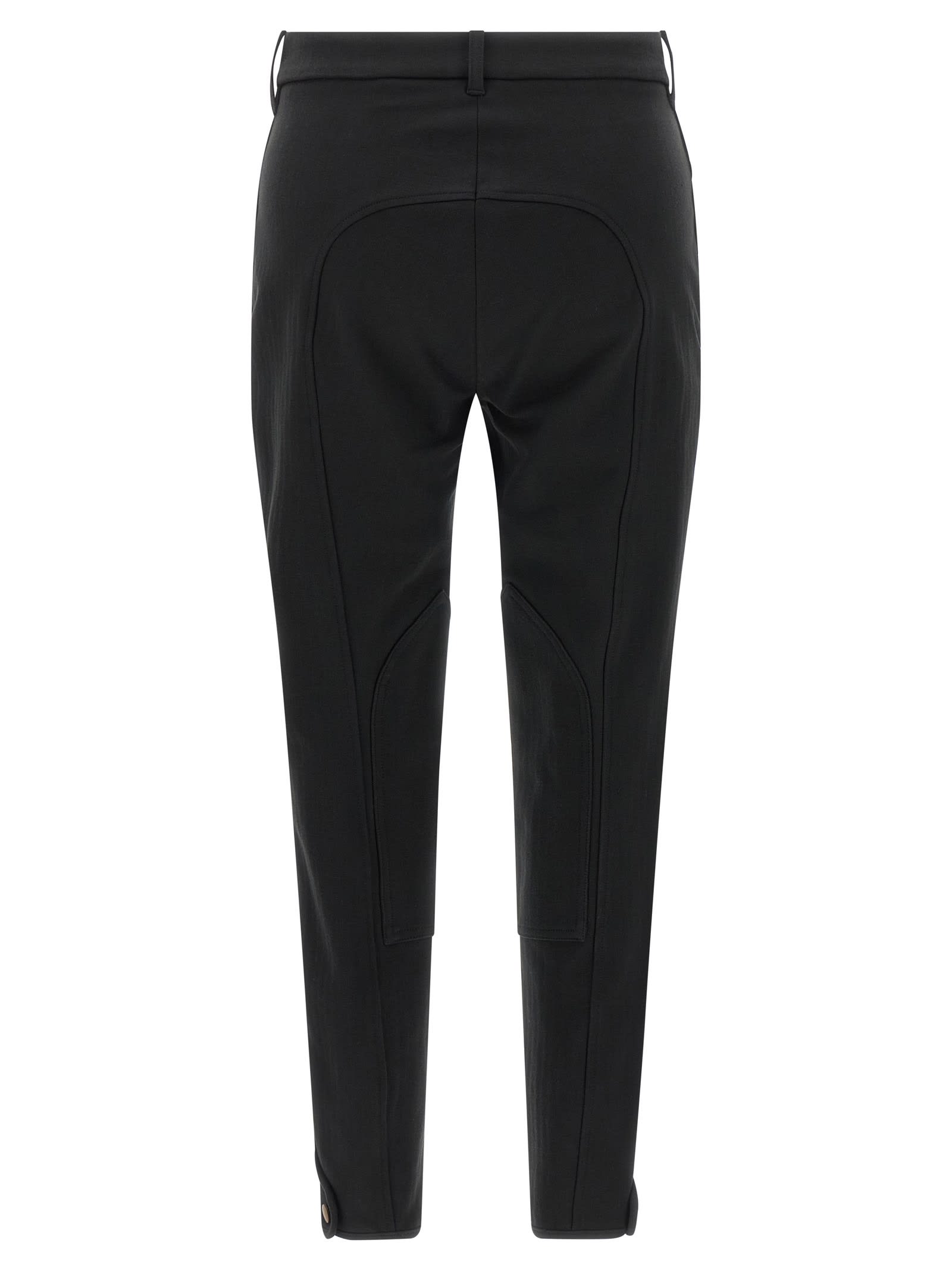 Burberry Tailored Trousers Featuring Button Detailing In Black