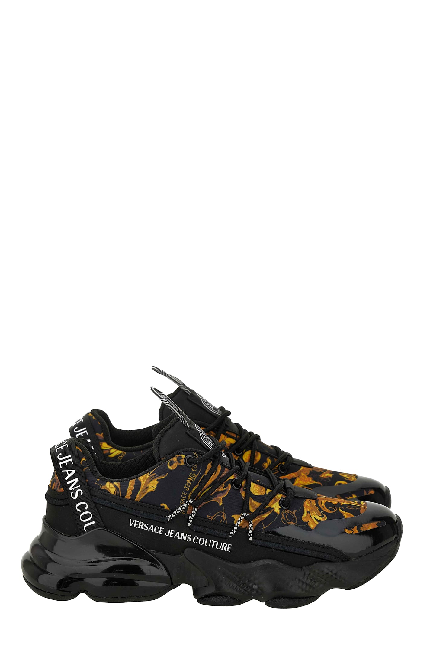 Versace Jeans Couture Sneakers In Black