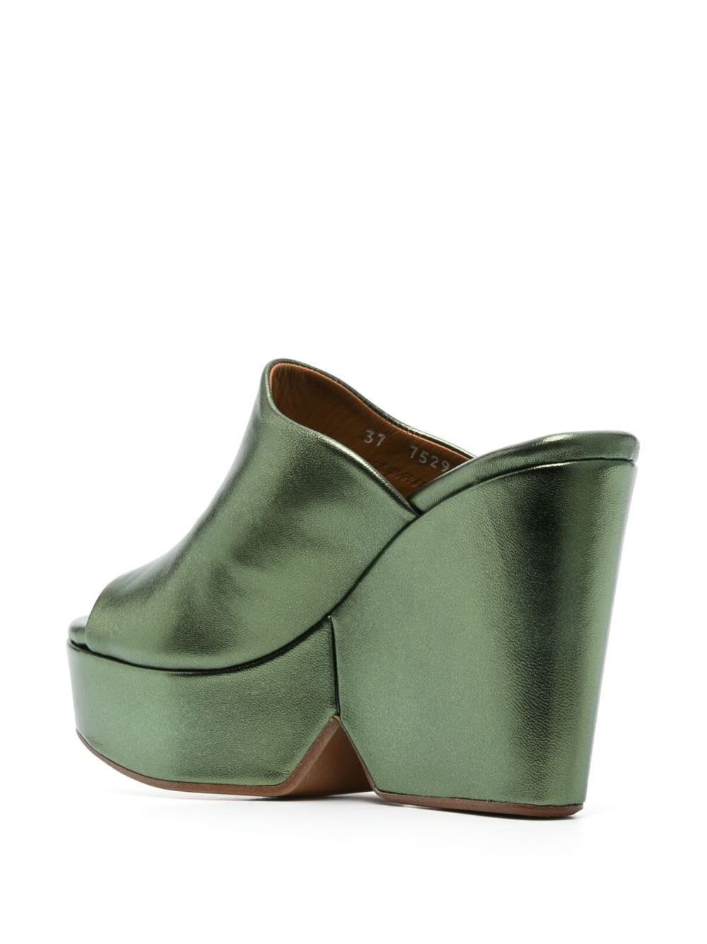 Shop Clergerie Dolcy9 Sandals With Platform In Green