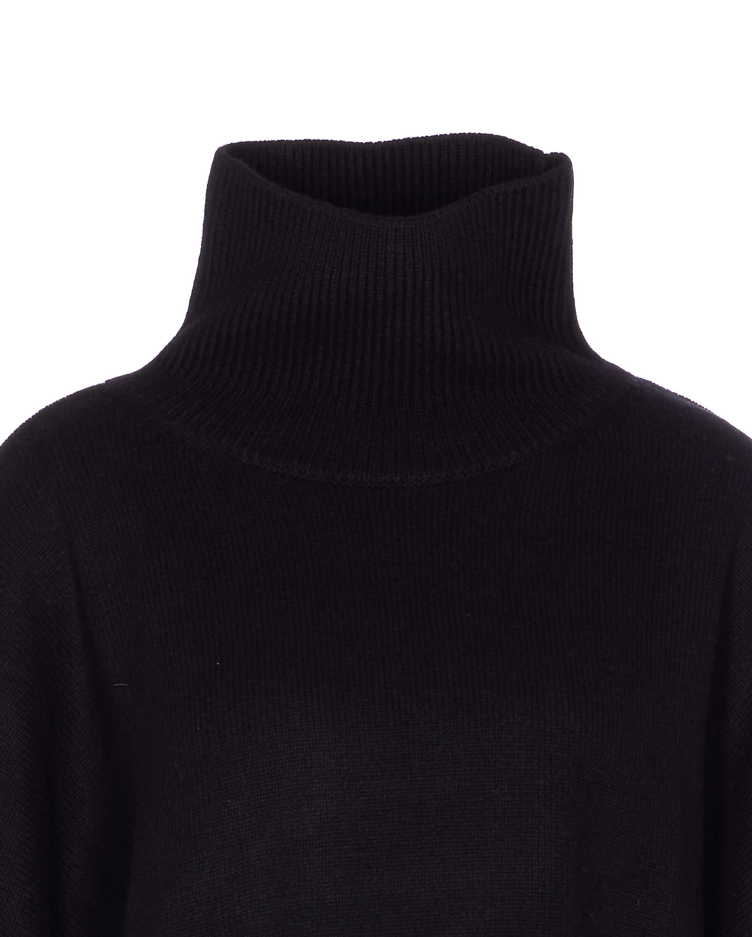 Loulou Studio Luke Stand Sweater In Black