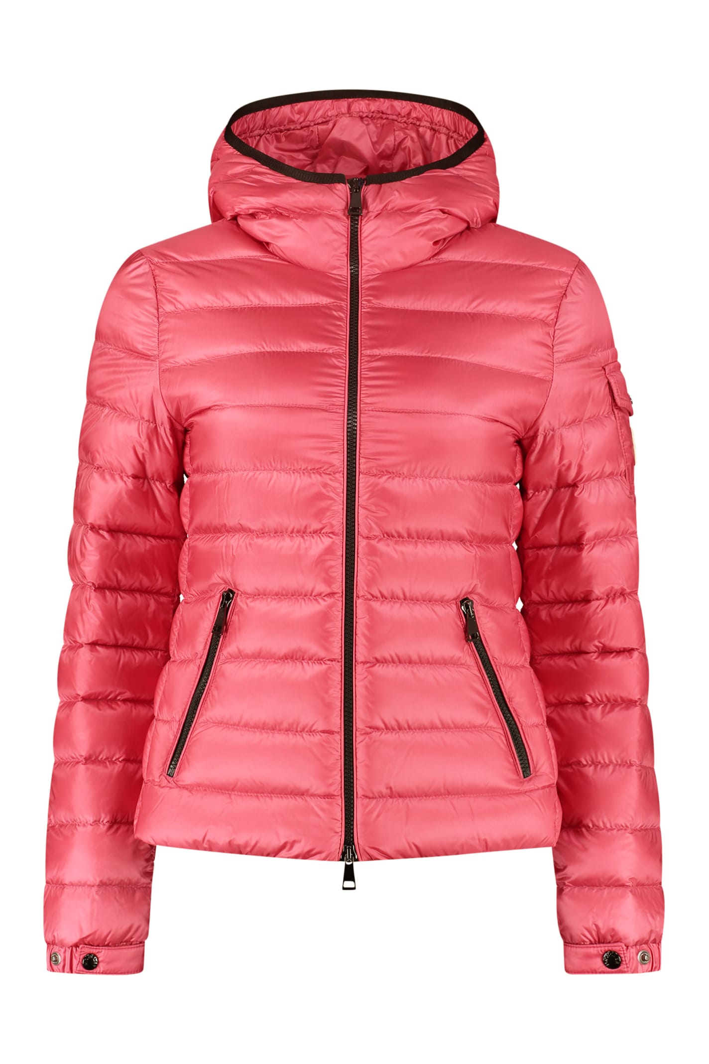 Shop Moncler Bles Hooded Down Jacket In Fuchsia