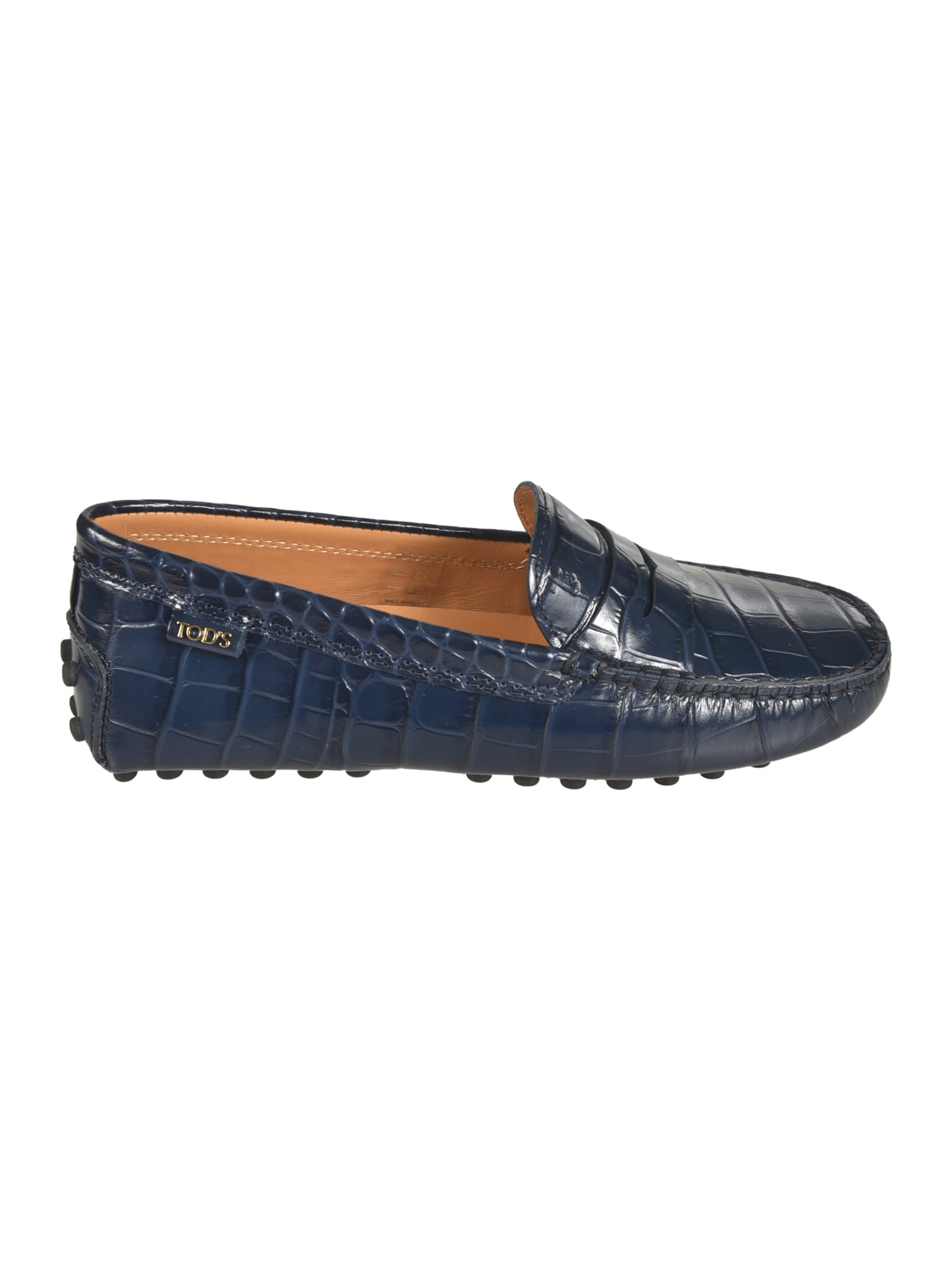 Shop Tod's Skinned Driving Shoes In U824