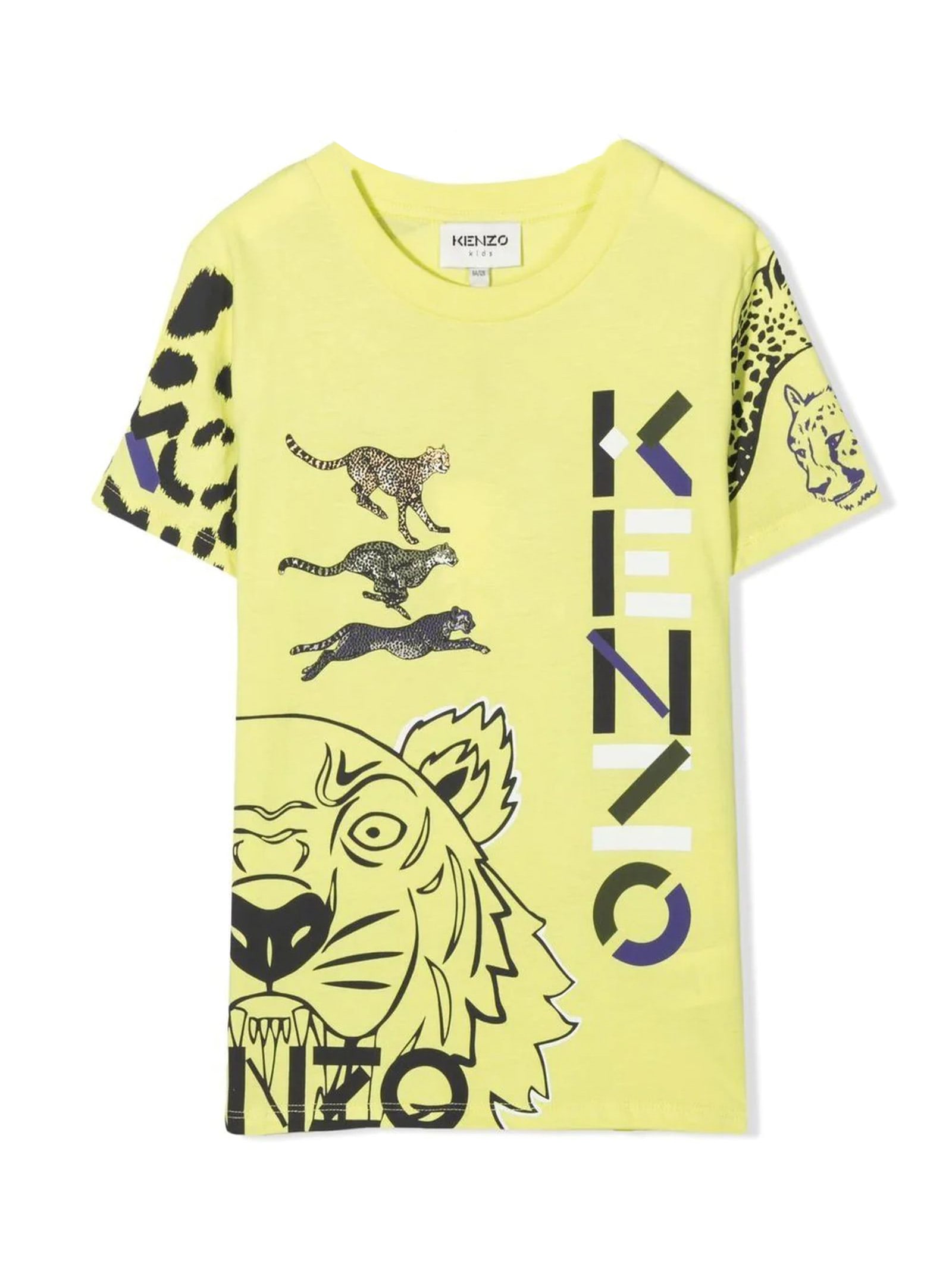 Kenzo Kids Yellow Cotton Tshirt