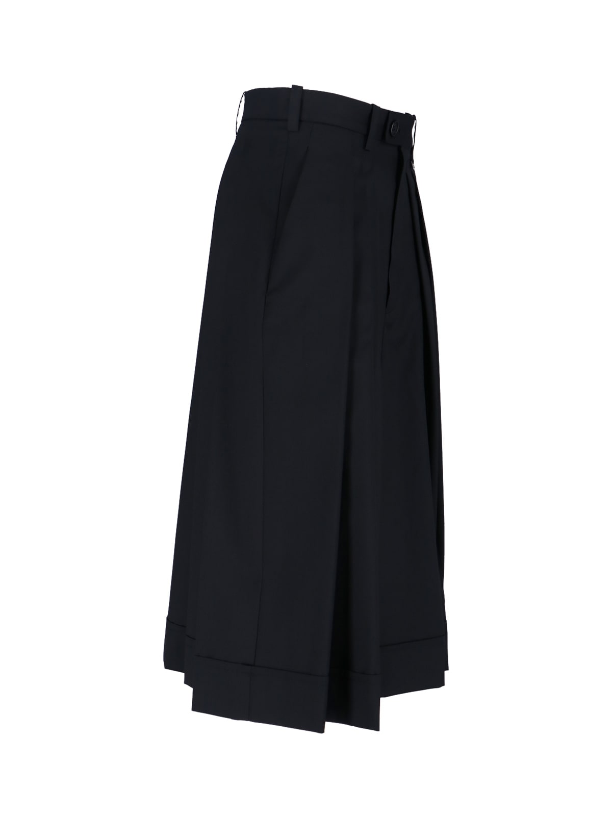Vivienne Westwood Black Wool Culotte Pants In Black