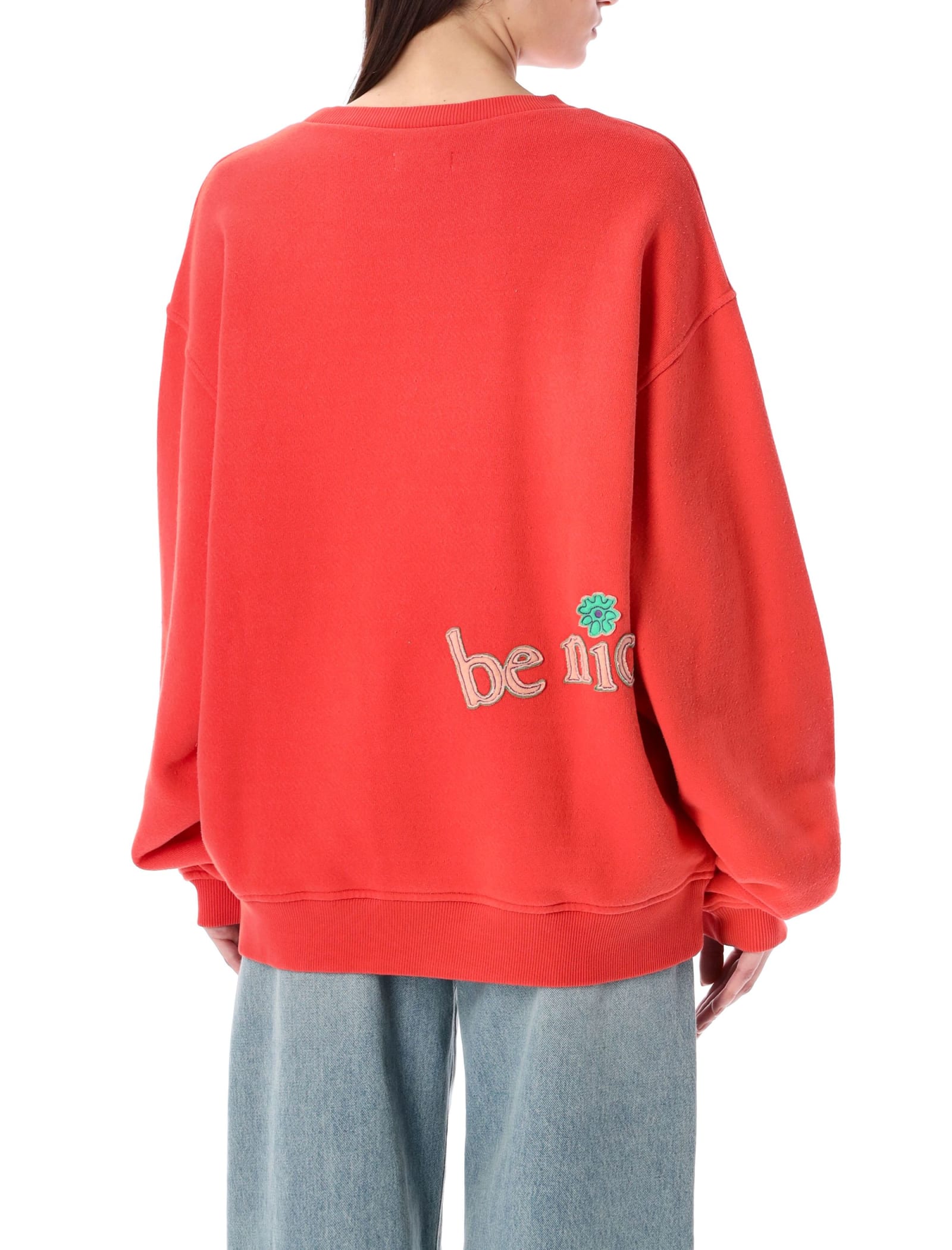 Shop Erl Venice Sweatshirt In Red