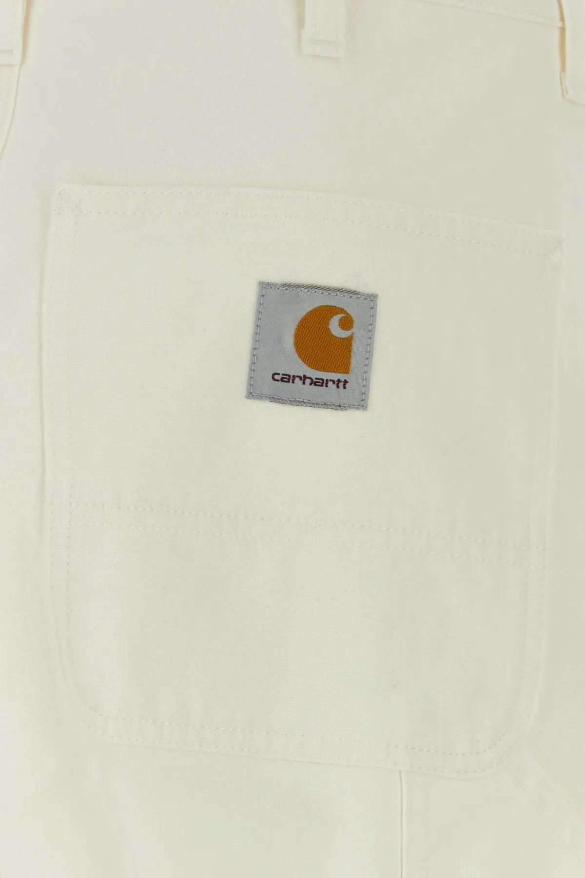 Shop Carhartt White Cotton Double Knee Short