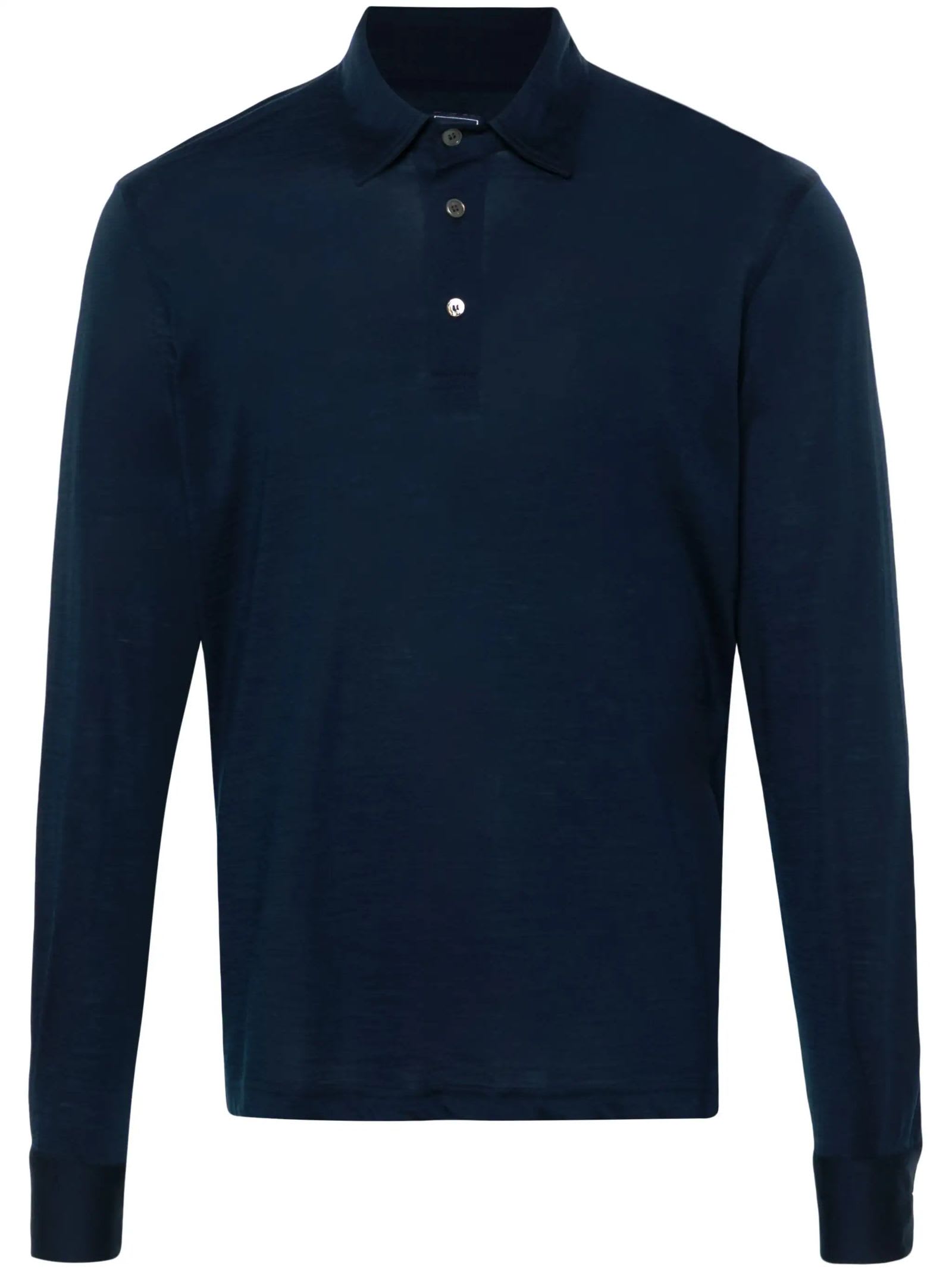 Shop Fedeli Bell Polo Shirt In Blue