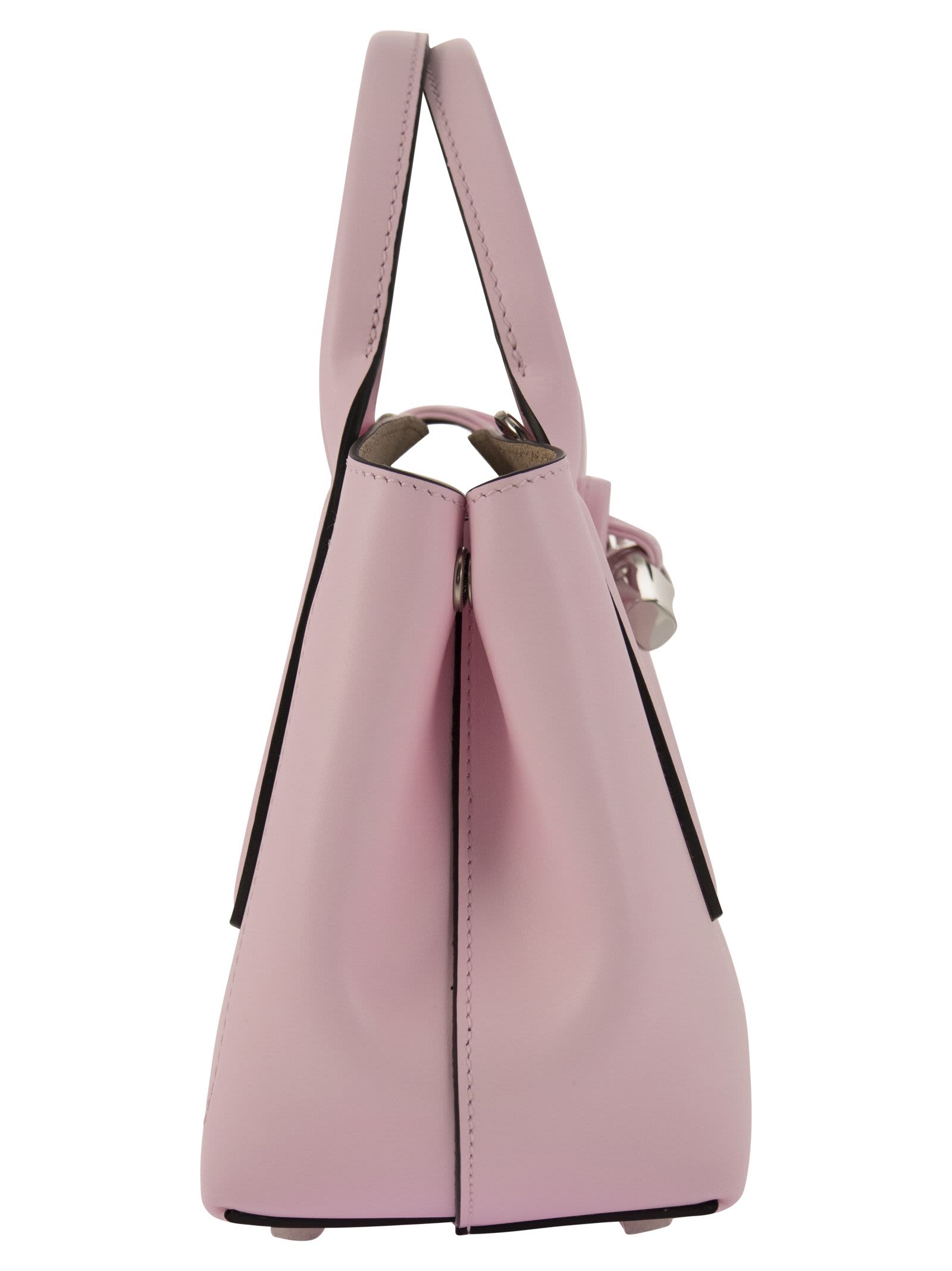 Shop Longchamp Roseau - Bag With Handle S In Pink