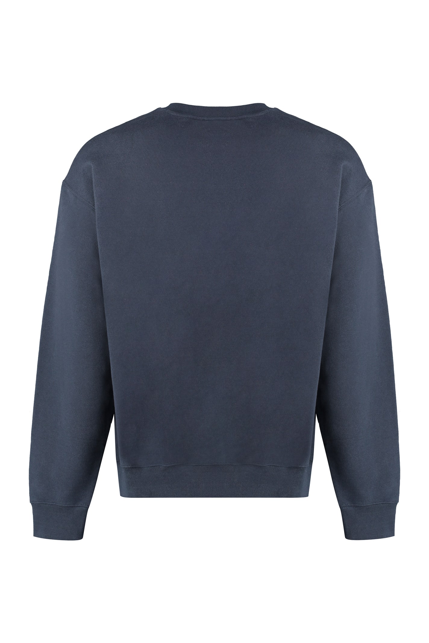 Shop Jil Sander Cotton Crew-neck Sweatshirt In Blue