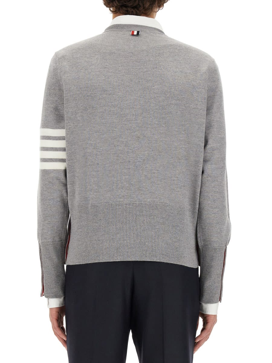 Shop Thom Browne Jersey Hector In Grey