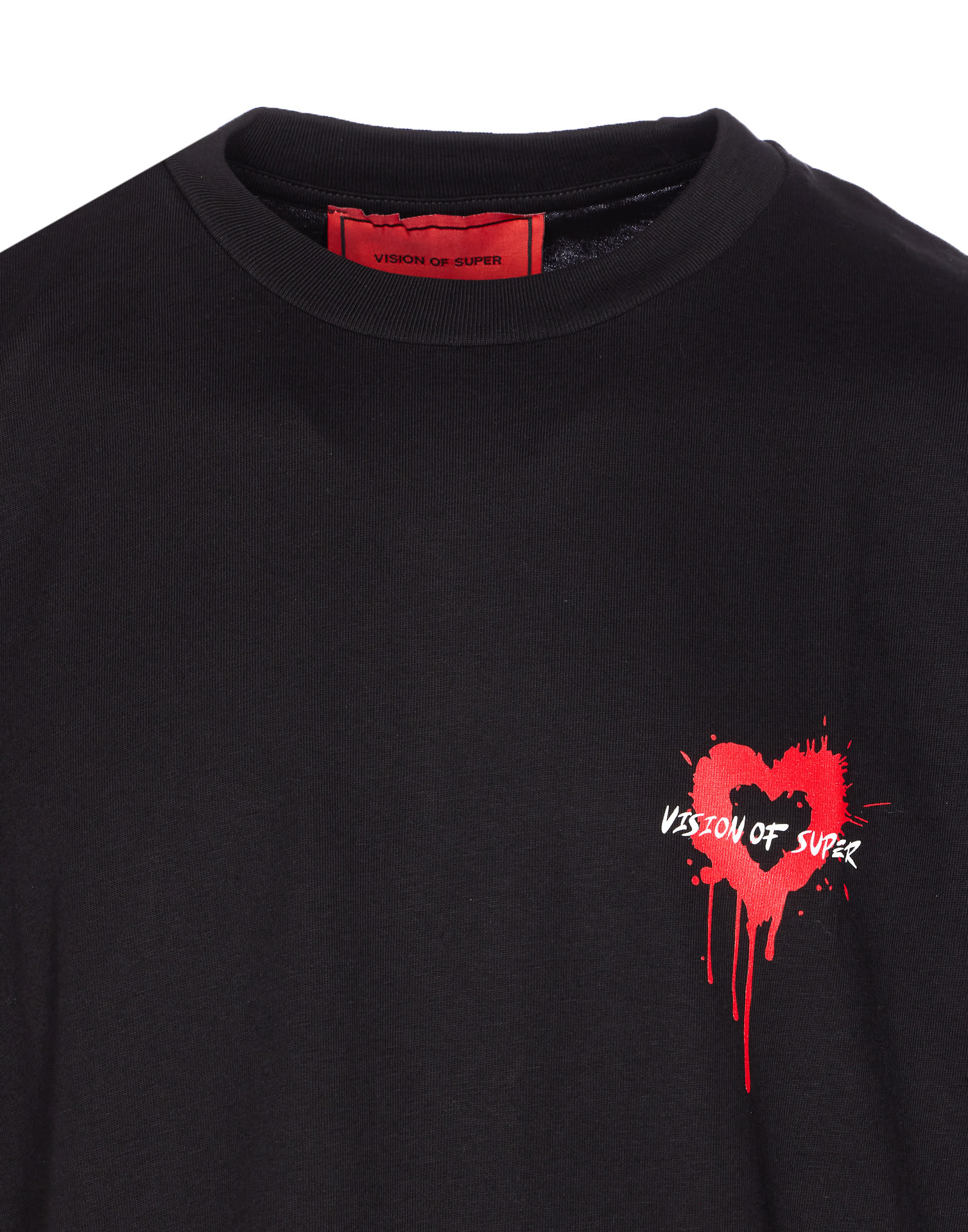 Vision Of Super Puff Print On The Back T-shirt In Black