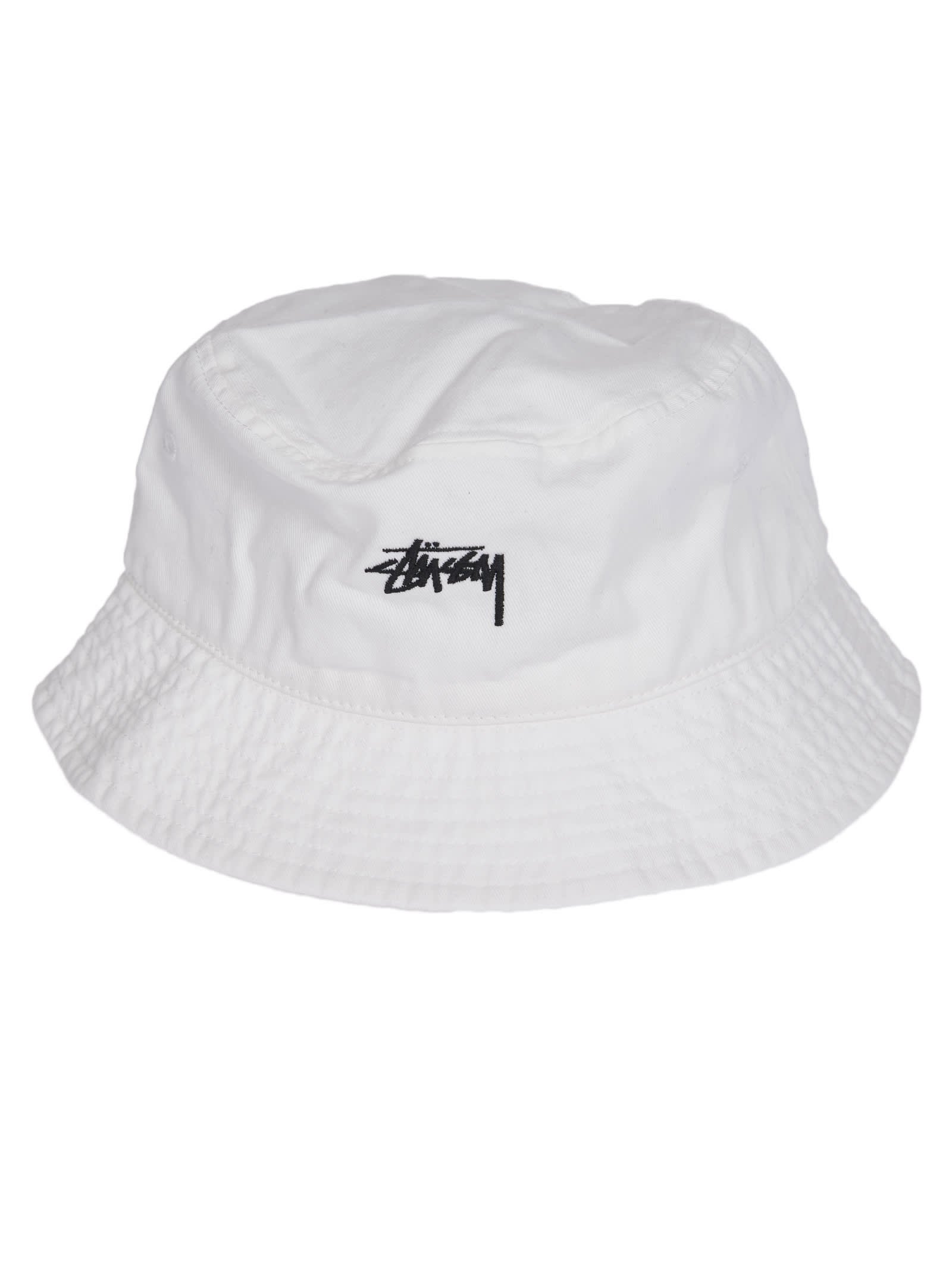 Stussy White Bucket Hat