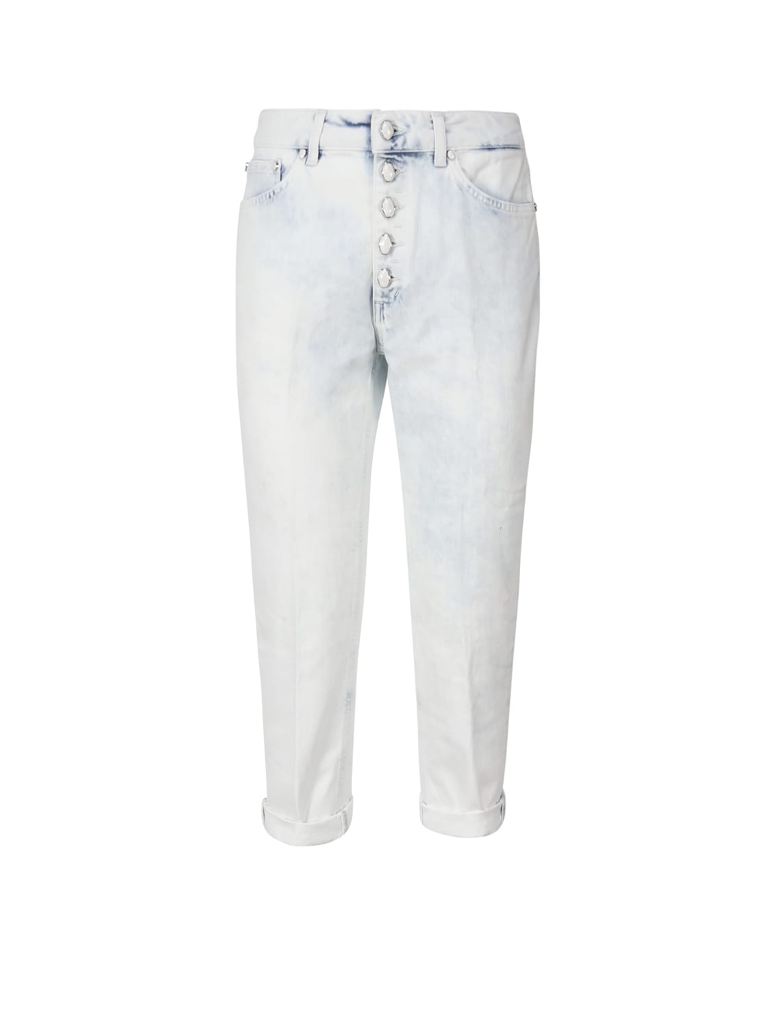 Shop Dondup Koons Loose Jeans In Bull Stretch In White