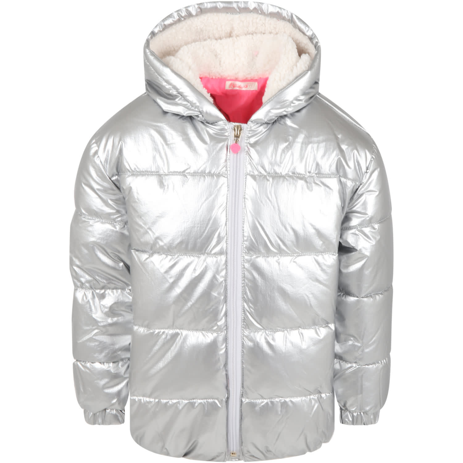 Billieblush Silver Jacket For Girl With Logo