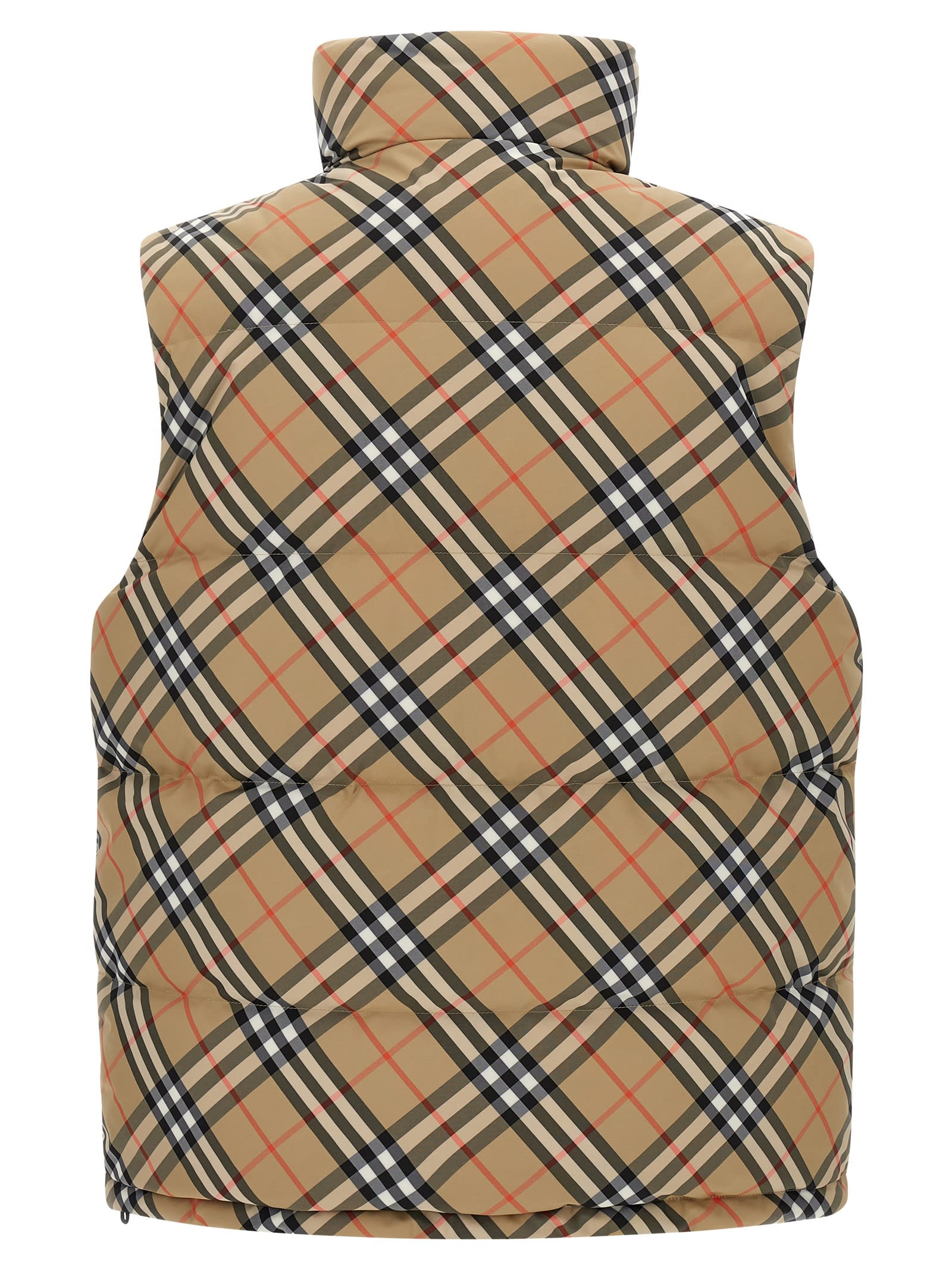 Burberry Snoshill Reversible Check Puffer Gilet Clothing In Multi