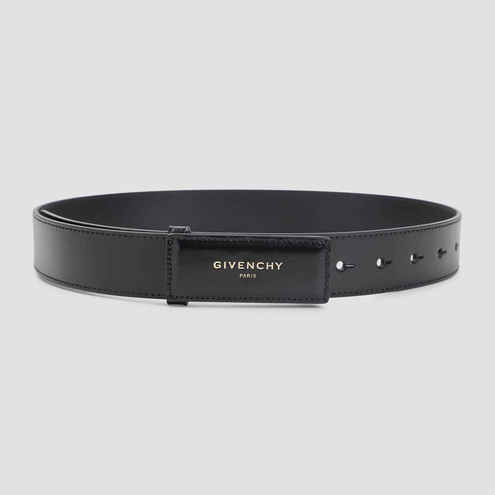 Givenchy 35 Mm Label Belt In Black