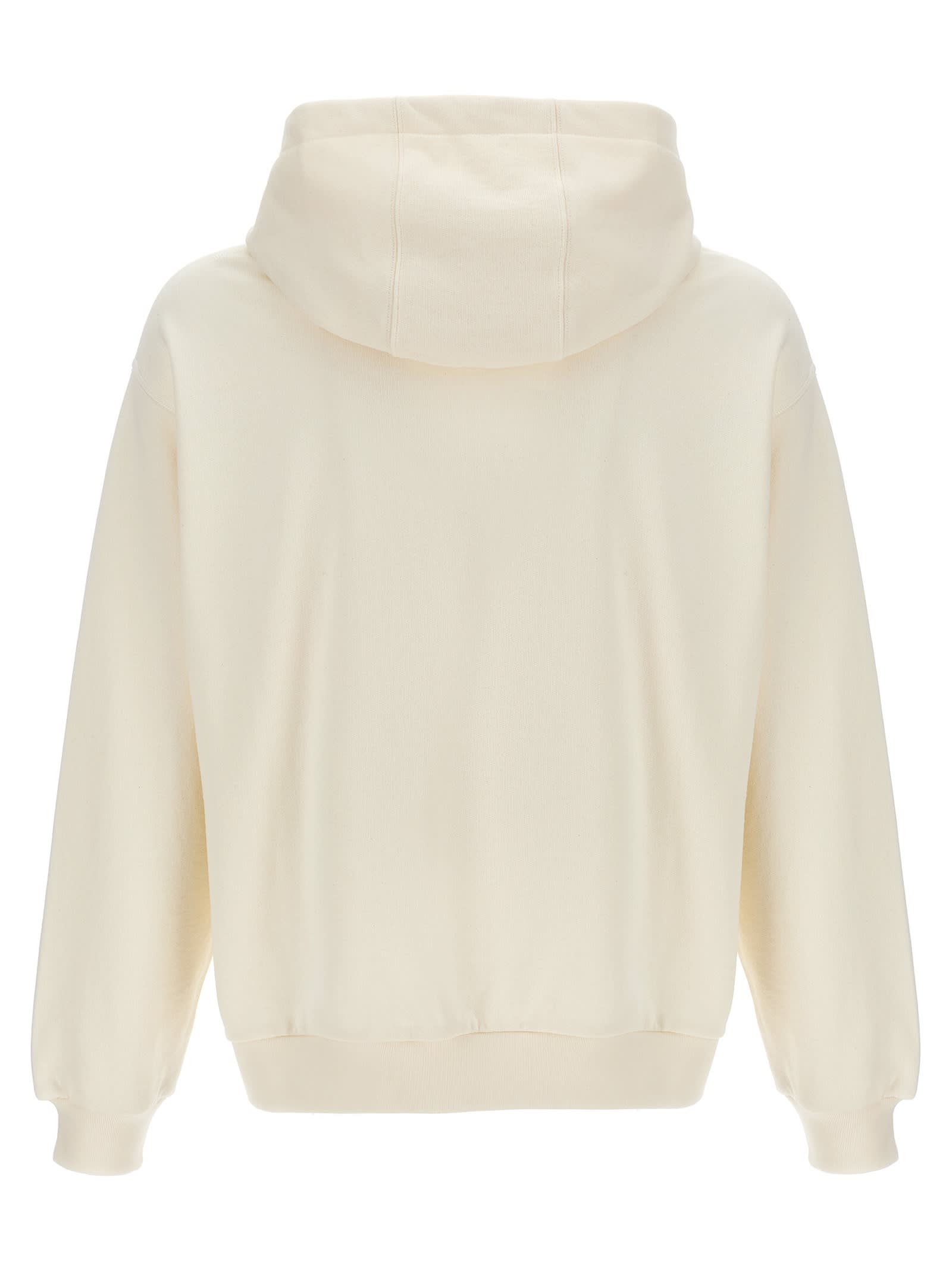 Shop Gucci Logo Hoodie In White