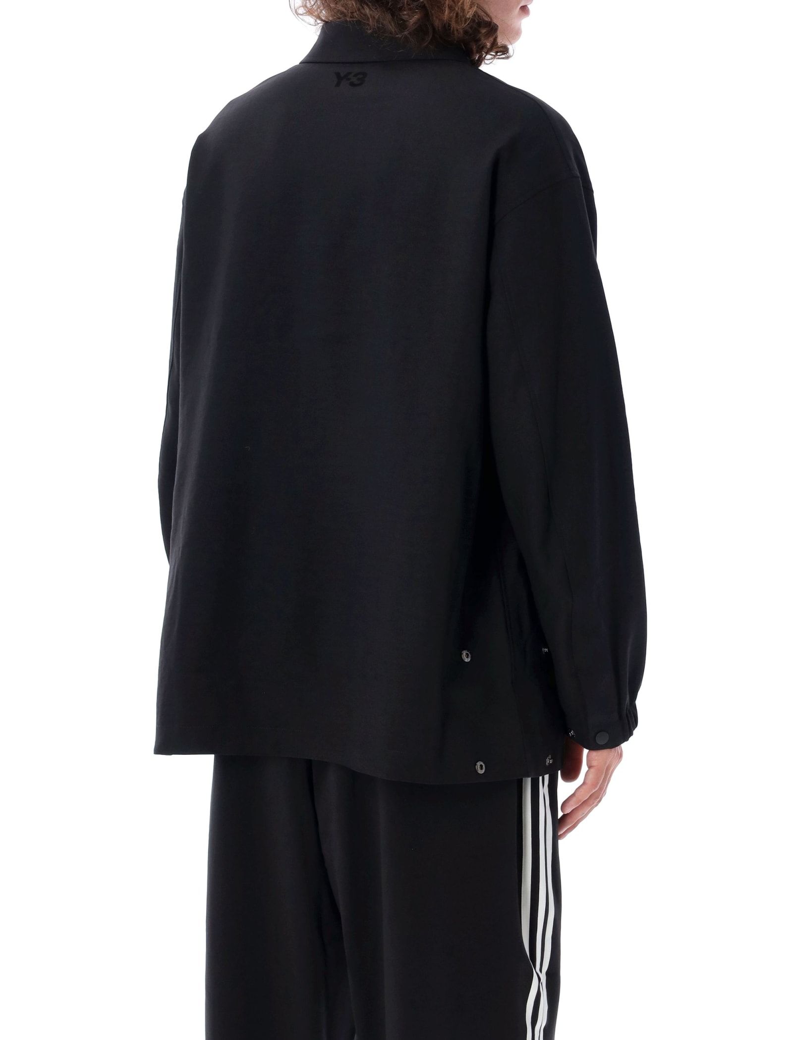 Shop Y-3 3 Stripes Track Jacket In Black