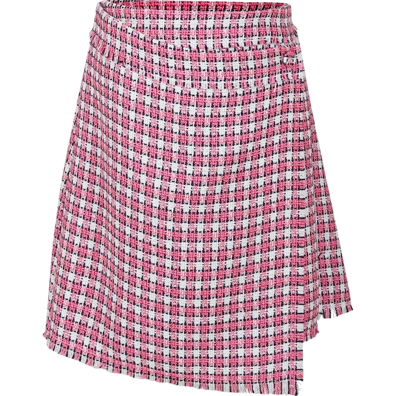 Shop Msgm Pink Skirt For Girl With Logo