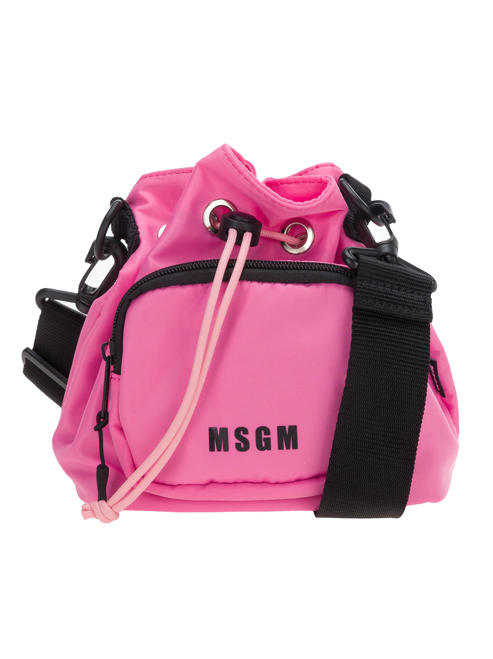 MSGM MSGM LOGO-PRINT BUCKET BAG,11760783