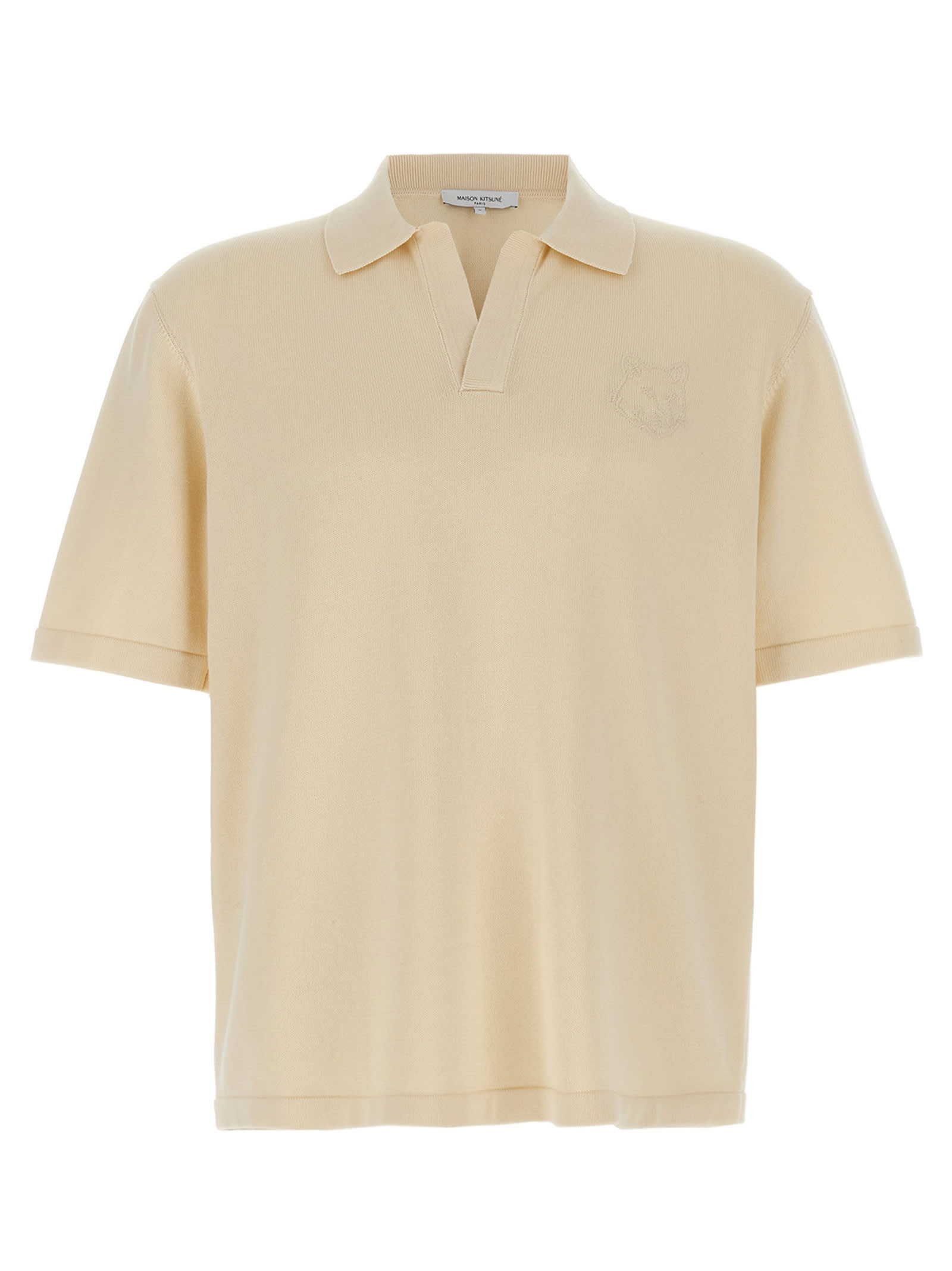 Maison Kitsuné bold Fox Head Polo Shirt