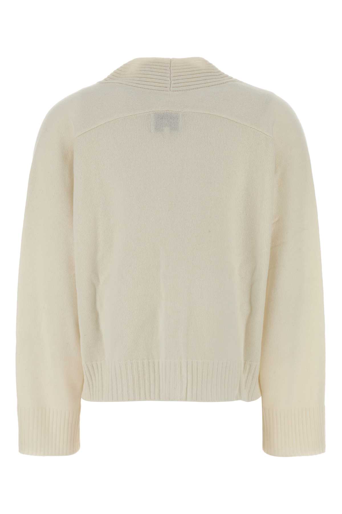 Loulou Studio Loulou Ivory Cashmere Oversize Kaia Cardigan In White