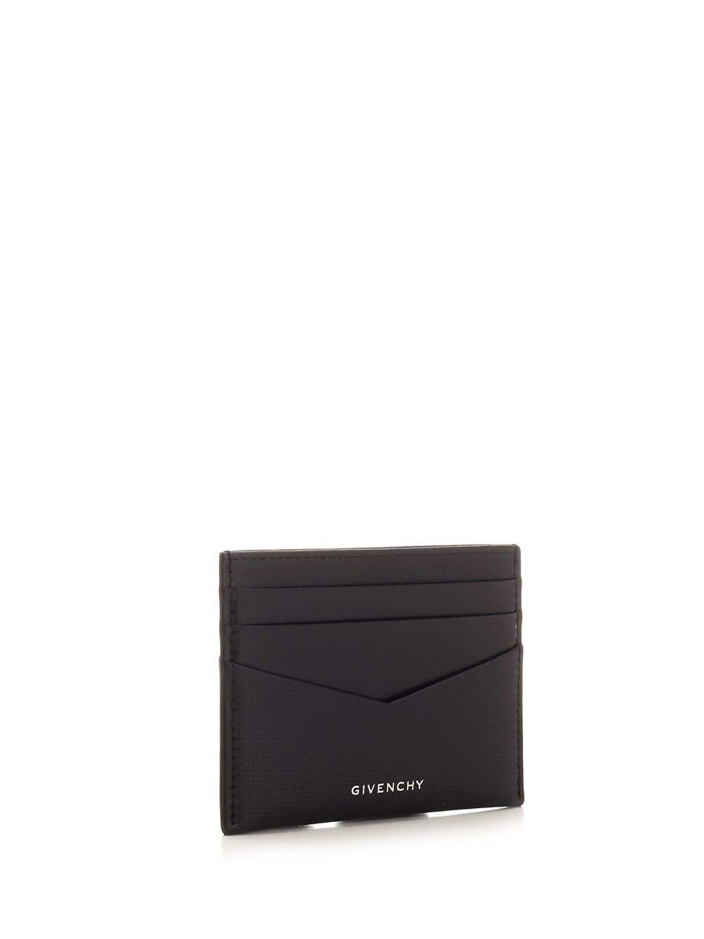 Givenchy Textured Leather Card Holder In Black