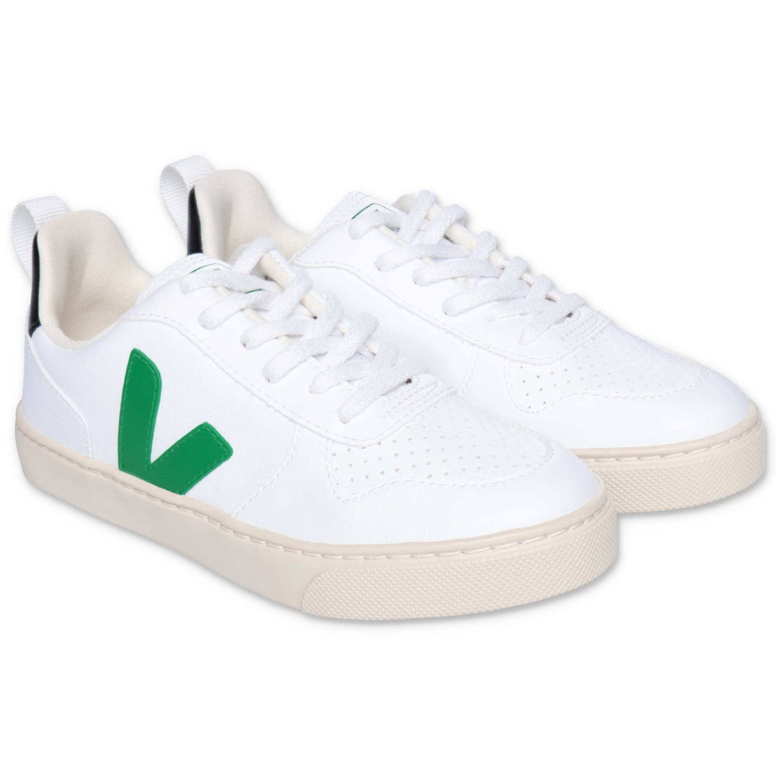 Veja Sneakers Bianche In Similpelle Con Lacci