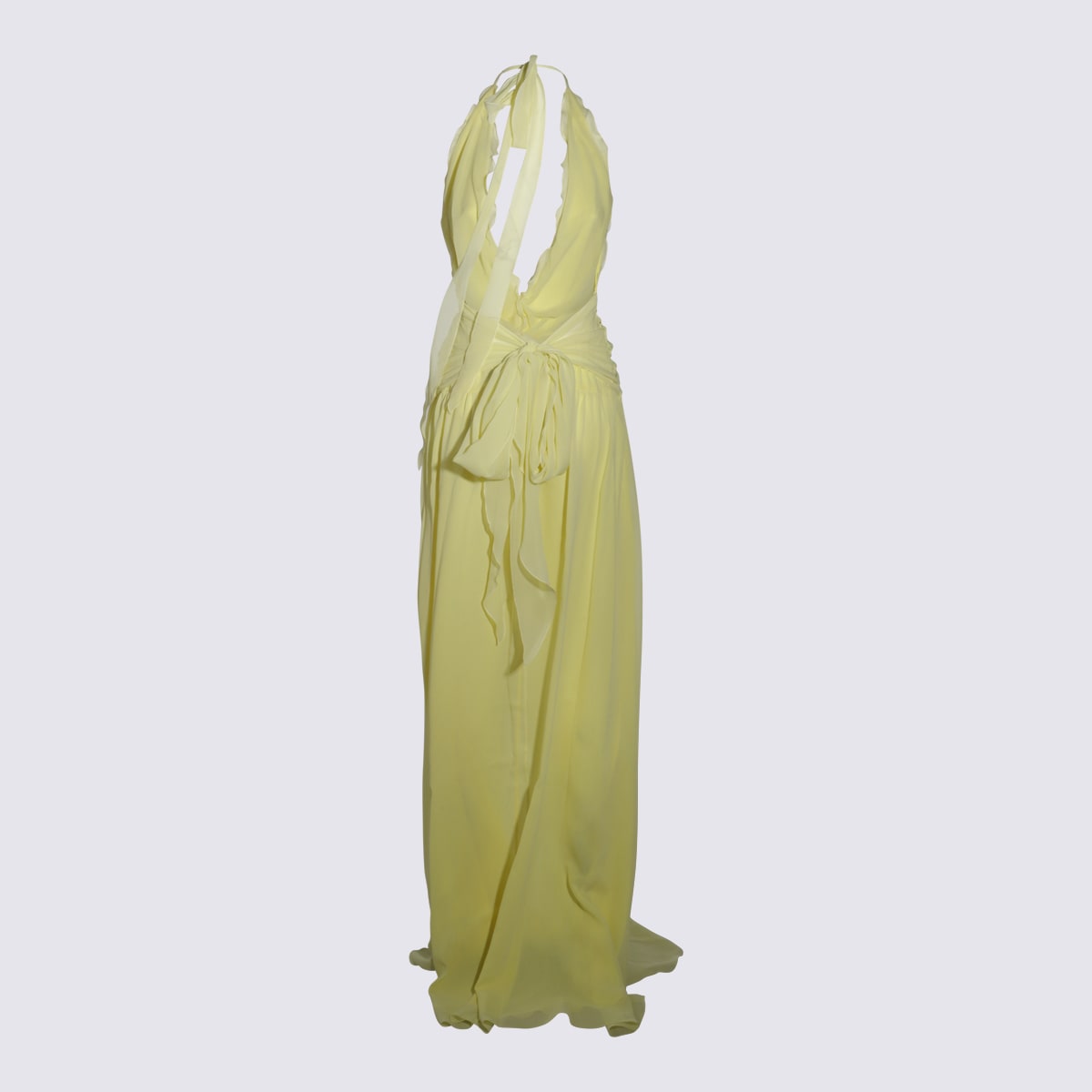 Yellow Silk Dress