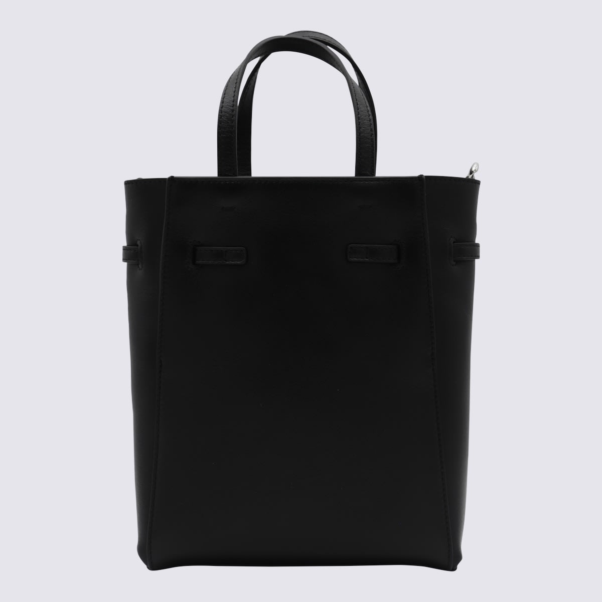 Shop Givenchy Black Leather Voyou Mini Totes