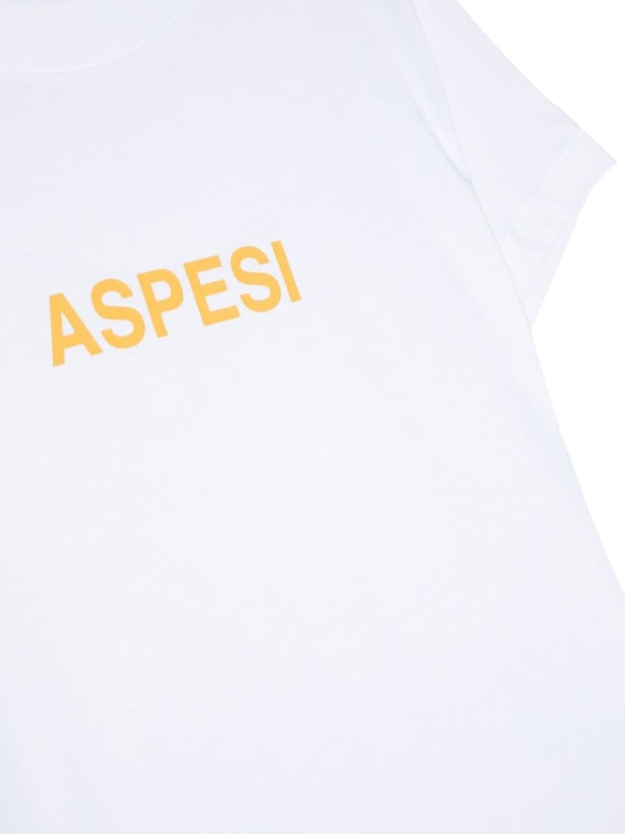 Aspesi Logo-print Cotton T-shirt In Multicolour