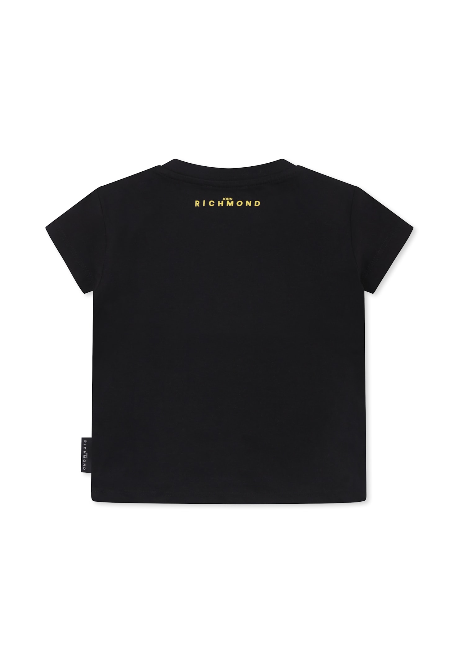 Richmond Black T-shirt For Baby Boy With Logo In Black