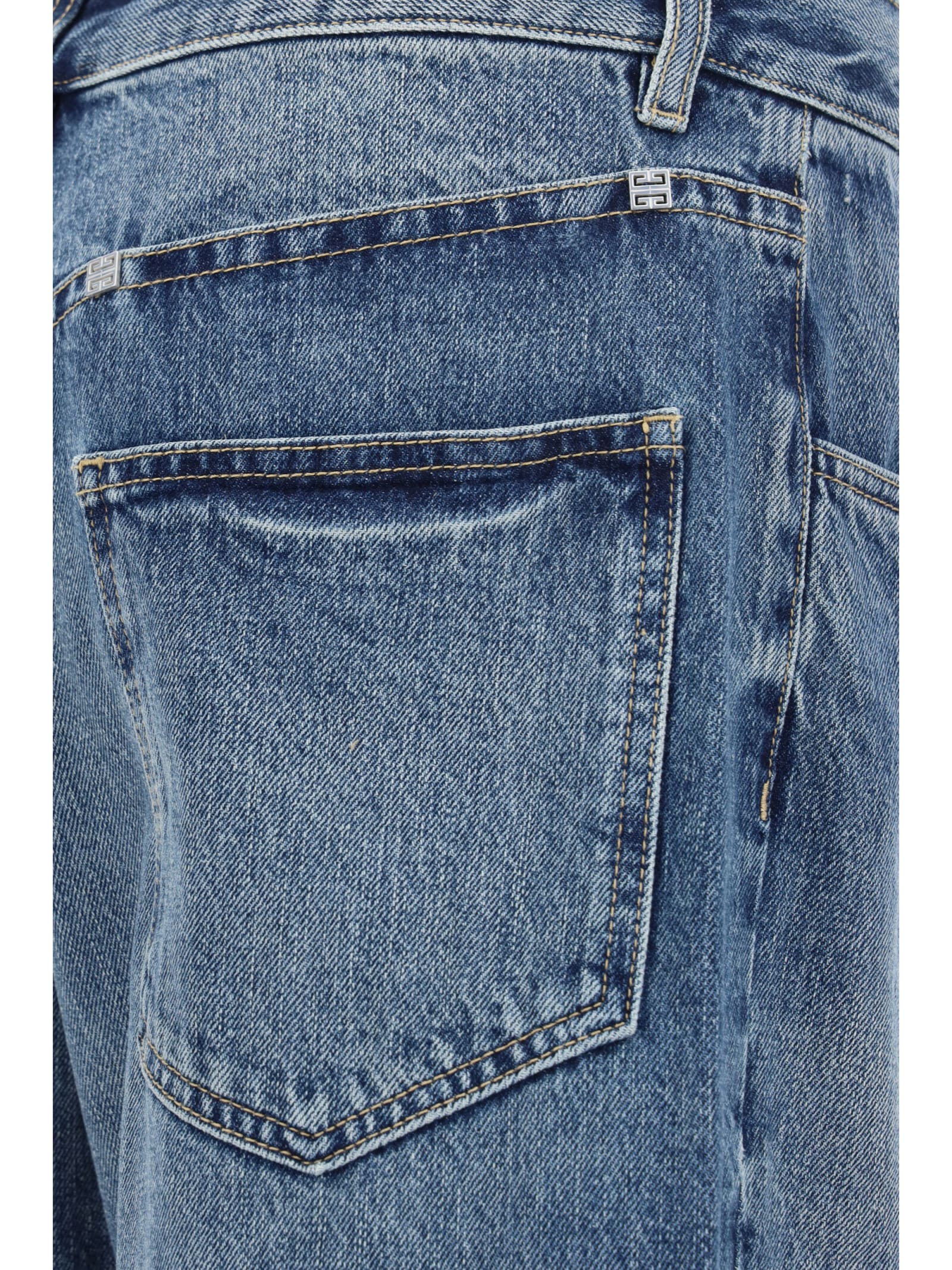 Shop Givenchy Jeans In Indigo Blue