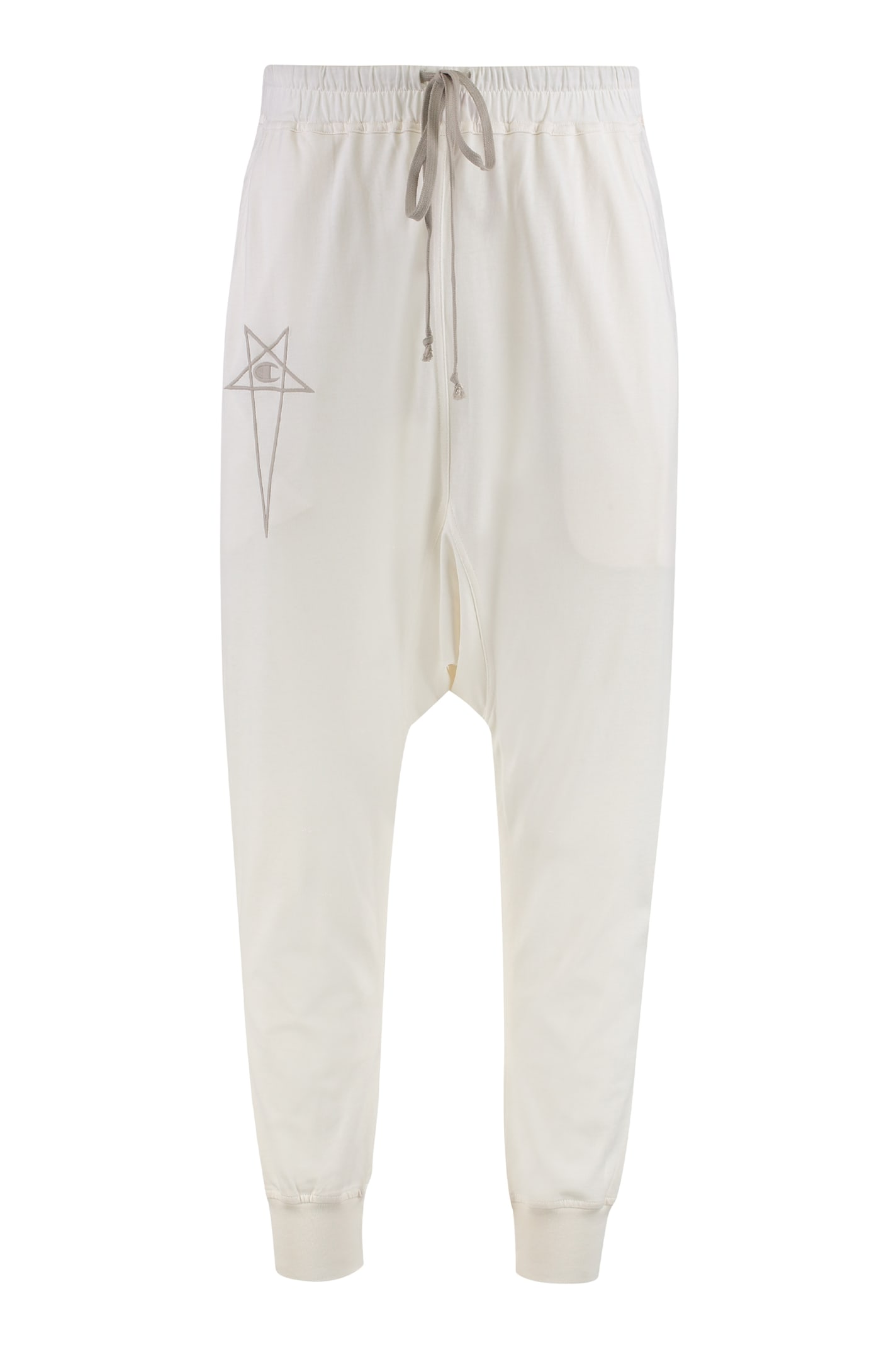 Rick Owens X Champion Edition Drawstring Trousers In Panna