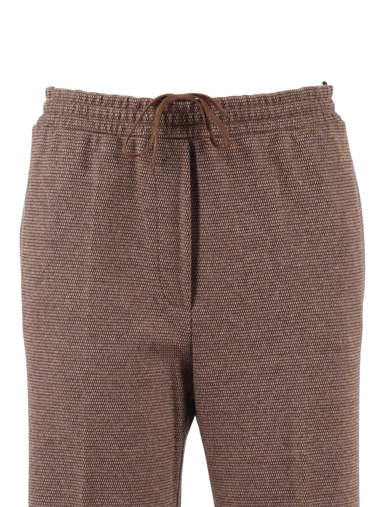 Weekend Max Mara Zelma Elasticated Waistband Trousers In Brown