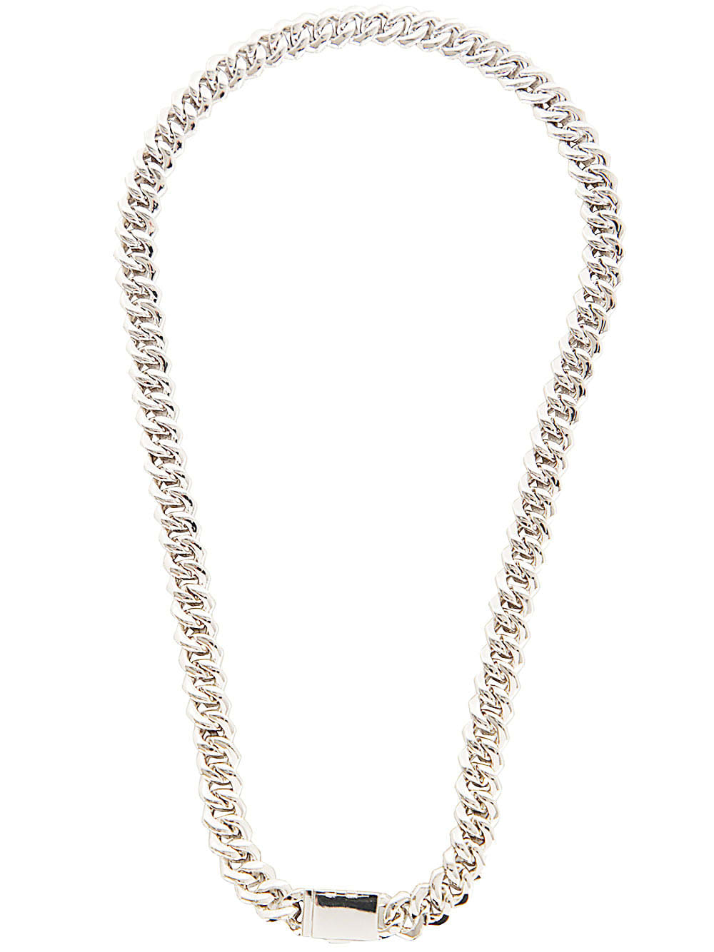 Shop Darkai Mini Prong Pave Necklace In White