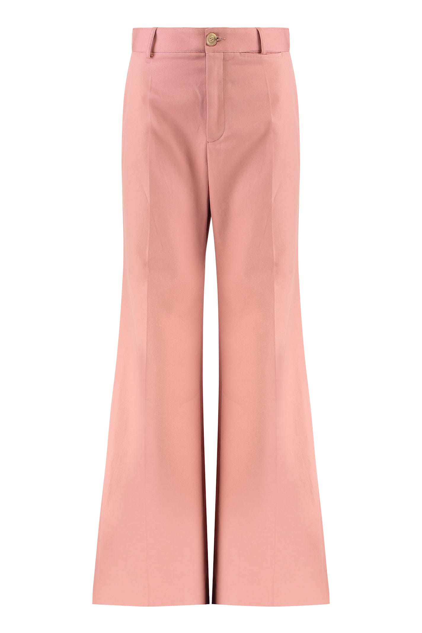 Chloé High-waist Wide-leg Trousers In Pink